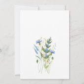 Butterflies prés fleurs nuptiale douche invitation (Dos)
