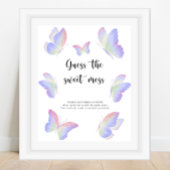 Butterflies - raad het zoete puinspel poster