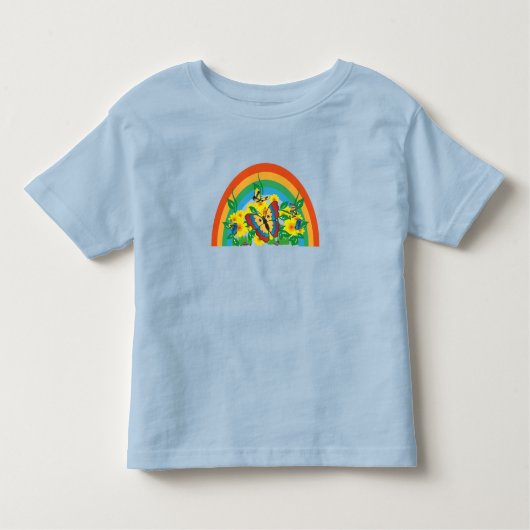 Butterflies - Regenboog Kinder Shirts (Voorkant)
