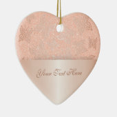 Butterflies Roos Gold personaliseren Keramisch Ornament (Rechts)