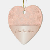 Butterflies Roos Gold personaliseren Keramisch Ornament (Links)