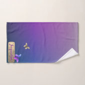 Butterflies, Roos Hearts Gradiënt Blue Towel Bad Handdoek (Handdoek)