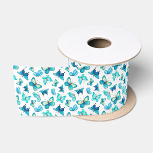 Butterflies Satin Ribbon Lint