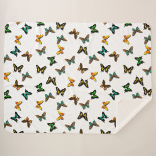 Butterflies Sherpa Deken