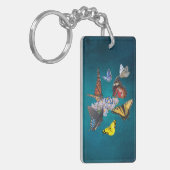 butterflies sobriety symbol acrylic keychain (Voorkant Links)