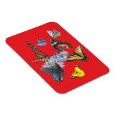 butterflies sobriety symbol rectangle magnet magneet (Rechterzijde)