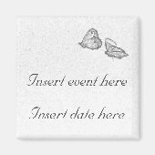 Butterflies sparen de datumSjabloon van het Magnet Magneet (Voorkant)