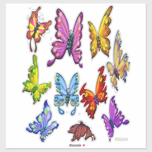 Butterflies Sticker (Vel)