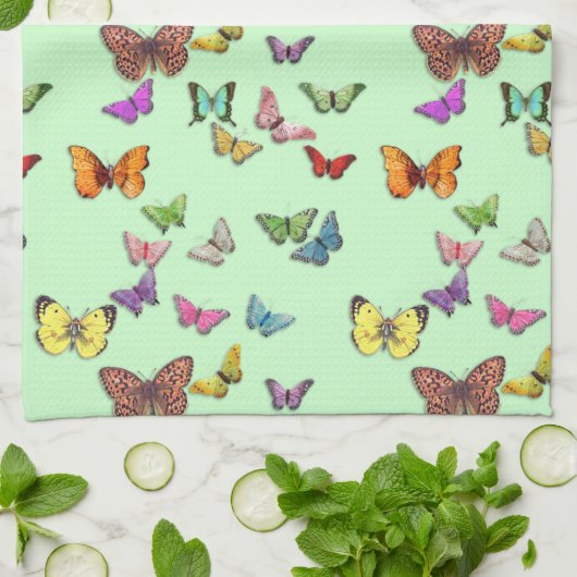Butterflies Theedoek (Gevouwen)