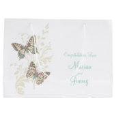 Butterflies trouwbride en grooms cadeautas (Achterkant)