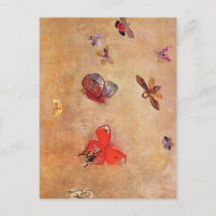 Butterflies van Odilon Redon Briefkaart