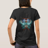 Butterflies van Paradise Tropical Turquoise Splash T-shirt (Achterkant)