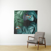 Butterflies van Paradise Tropical Turquoise Splash Wandkleed (In Situ (horizontaal))