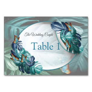 Butterflies van Paradise/Tropische Turquoise Splas Kaart