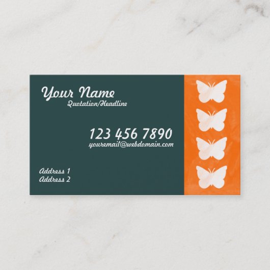 Butterflies Visitekaartje (Voorkant)