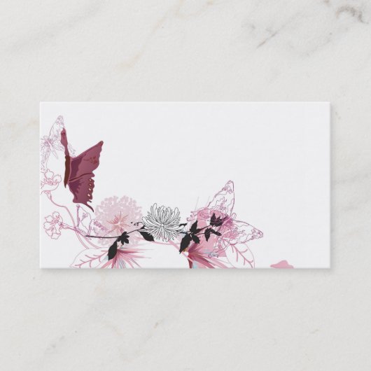 Butterflies Visitekaartje (Voorkant)