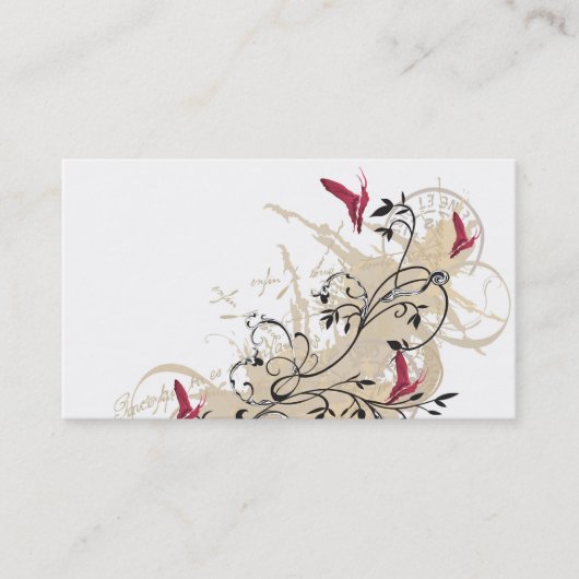 Butterflies Visitekaartje (Voorkant)