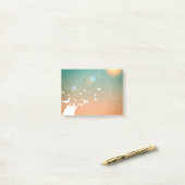 Butterflies vliegen naar de zon post-it® notes (Op bureau)