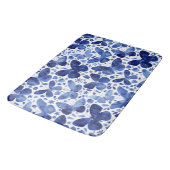 Butterflies Waterverf Blue Badmat (Gekanteld)