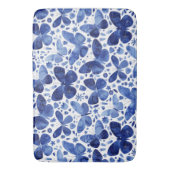 Butterflies Waterverf Blue Badmat (Voorkant Verticaal)