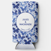 Butterflies Waterverf Blue Modern Wedding (Voorkant)