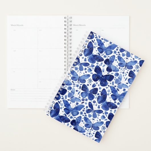 Butterflies Waterverf Blue Planner (Display)