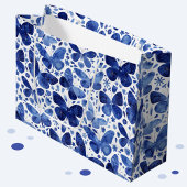 Butterflies Waterverf Indigo Groot Cadeauzakje