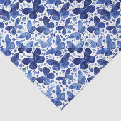Butterflies Waterverf Indigo Tissuepapier (Detail)