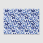 Butterflies Waterverf Indigo Tissuepapier (Voorkant)