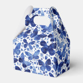 Butterflies Waterverf Modern Boho Indigo Blue Bedankdoosjes (Achterkant)