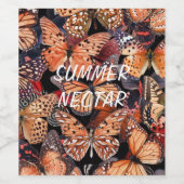 Butterflies Wijn Etiket (Enkel label)