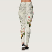 Butterflies Wildbloemen Ephemera Romantic  Leggings (Achterkant)