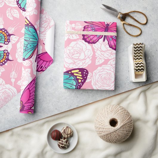 Butterflies Wrappapier Cadeaupapier
