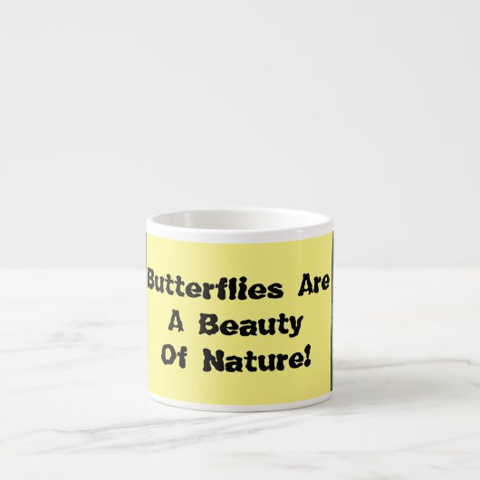 Butterflies zijn een schoonheid espresso kop (Voorkant)