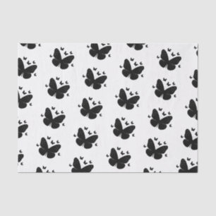 Butterflies (zwart-wit) tissuepapier