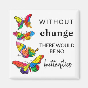 Butterflips Inspiron Quote Magnet 2"x2" Magneet