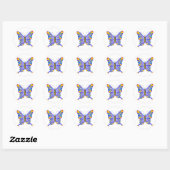 Butterfly 1 ronde sticker (Vel)