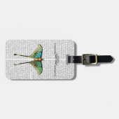 Butterfly 2 bagagelabel (Voorkant horizontaal)