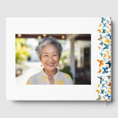 Butterfly 2-foto Uitvaart Gastenboek (Achterkant)