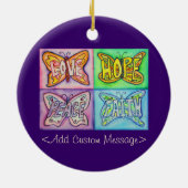 Butterfly Aangepaste Inspirerend Ornamenten (Achterkant)