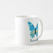 Butterfly Aangepaste kleur Grafische Aangepaste na Koffiemok (Voorkant rechts)