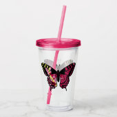 Butterfly acryltumbler acryl drinkbeker (Achterkant)