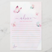 Butterfly Advies voor de moeder om kaart te zijn (Voorkant)