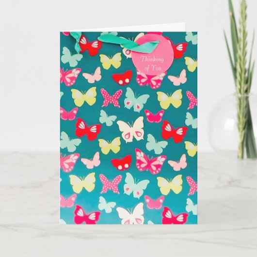 Butterfly-afbeelding voor een well-card kaart (Voorkant)