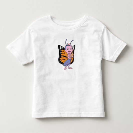 Butterfly als verpleegster kinder shirts (Voorkant)