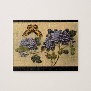 Butterfly and Dahlias', onbekende artiest_The Orie Legpuzzel