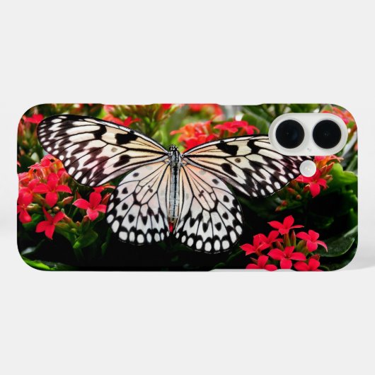 Butterfly and Flowers iPhone / iPad hoesje (Achterkant (horizontaal))