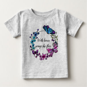 Butterfly and Flowers Wreath aangepaste offerte