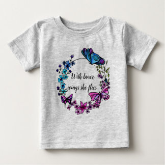 Butterfly and Flowers Wreath aangepaste offerte