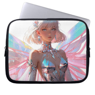Butterfly angel-laptophoezen laptop sleeve